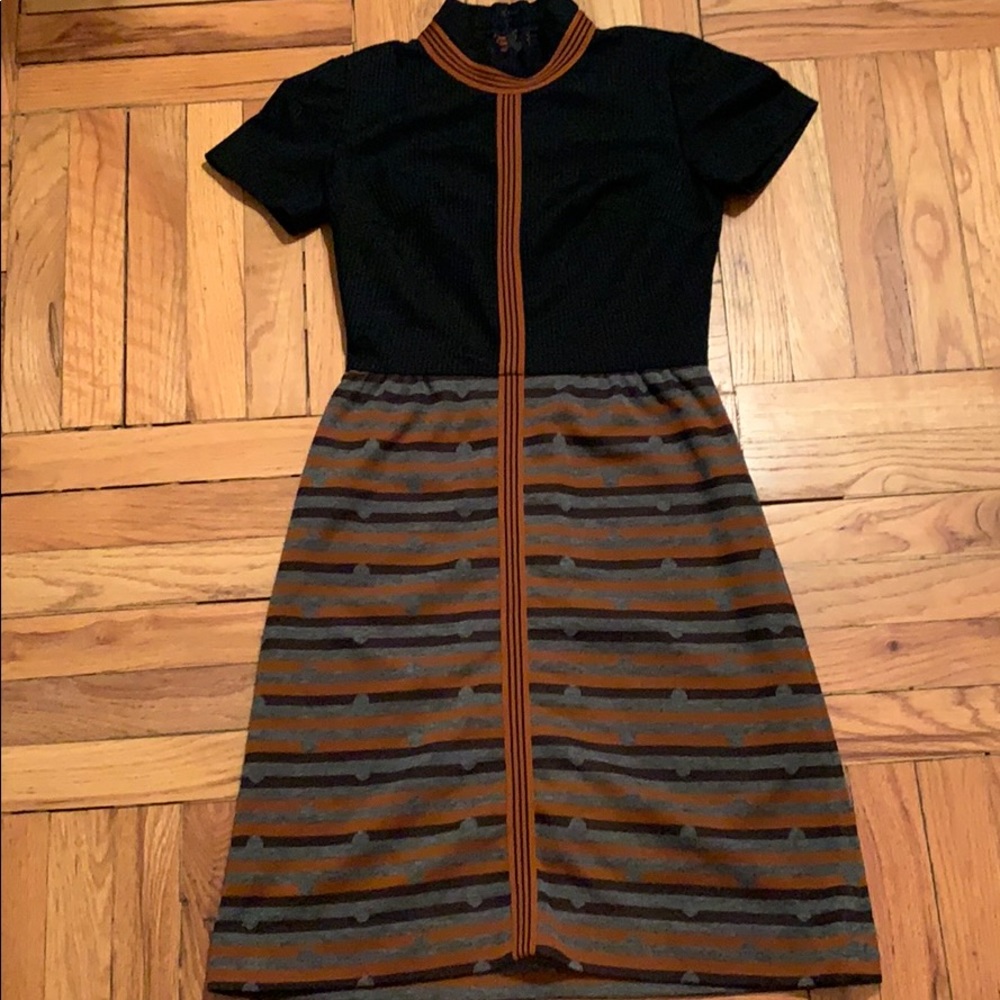 Vintage Andrea gayle lord & taylor mock neck dress